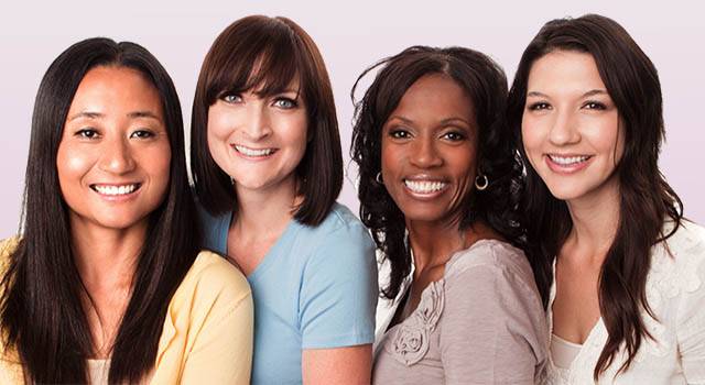 Beautiful Diverse Group Of Women Talking And Laughing